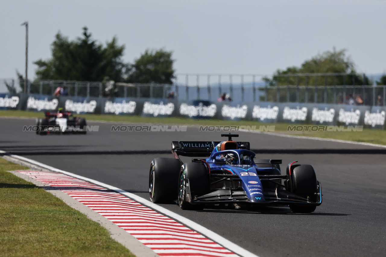 GP UNGHERIA, Alexander Albon (THA) Williams Racing FW45.

23.07.2023. Formula 1 World Championship, Rd 12, Hungarian Grand Prix, Budapest, Hungary, Gara Day.

- www.xpbimages.com, EMail: requests@xpbimages.com © Copyright: Moy / XPB Images