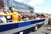 GP UNGHERIA, Esteban Ocon (FRA) Alpine F1 Team; Lance Stroll (CDN) Aston Martin F1 Team; e Zhou Guanyu (CHN) Alfa Romeo F1 Team on the drivers' parade.
23.07.2023. Formula 1 World Championship, Rd 12, Hungarian Grand Prix, Budapest, Hungary, Gara Day.
 - www.xpbimages.com, EMail: requests@xpbimages.com © Copyright: Coates / XPB Images
