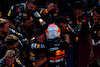 GP UNGHERIA, Gara winner Max Verstappen (NLD) Red Bull Racing celebrates with the team in parc ferme.
23.07.2023. Formula 1 World Championship, Rd 12, Hungarian Grand Prix, Budapest, Hungary, Gara Day.
 - www.xpbimages.com, EMail: requests@xpbimages.com © Copyright: Coates / XPB Images