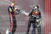 GP UNGHERIA, (L to R): Gara winner Max Verstappen (NLD) Red Bull Racing celebrates on the podium with second placed team mate Sergio Perez (MEX) Red Bull Racing e Paul Monaghan (GBR) Red Bull Racing Chief Engineer.
23.07.2023. Formula 1 World Championship, Rd 12, Hungarian Grand Prix, Budapest, Hungary, Gara Day.
- www.xpbimages.com, EMail: requests@xpbimages.com © Copyright: Moy / XPB Images