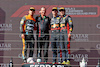 GP UNGHERIA, The podium (L to R): Lando Norris (GBR) McLaren, second; Paul Monaghan (GBR) Red Bull Racing Chief Engineer; Max Verstappen (NLD) Red Bull Racing, vincitore; Sergio Perez (MEX) Red Bull Racing, third.
23.07.2023. Formula 1 World Championship, Rd 12, Hungarian Grand Prix, Budapest, Hungary, Gara Day.
- www.xpbimages.com, EMail: requests@xpbimages.com © Copyright: Moy / XPB Images