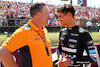 GP UNGHERIA, (L to R): Zak Brown (USA) McLaren Executive Director with Lando Norris (GBR) McLaren on the grid.
23.07.2023. Formula 1 World Championship, Rd 12, Hungarian Grand Prix, Budapest, Hungary, Gara Day.
 - www.xpbimages.com, EMail: requests@xpbimages.com © Copyright: Coates / XPB Images