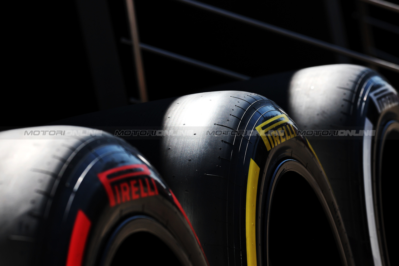 GP UNGHERIA, Pirelli tyres.

20.07.2023. Formula 1 World Championship, Rd 12, Hungarian Grand Prix, Budapest, Hungary, Preparation Day.

- www.xpbimages.com, EMail: requests@xpbimages.com © Copyright: Moy / XPB Images