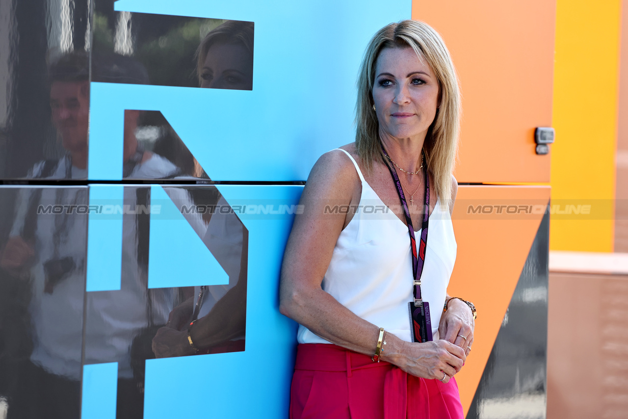 GP UNGHERIA, Rachel Brookes (GBR) Sky Sports F1 Reporter.

20.07.2023. Formula 1 World Championship, Rd 12, Hungarian Grand Prix, Budapest, Hungary, Preparation Day.

- www.xpbimages.com, EMail: requests@xpbimages.com © Copyright: Moy / XPB Images