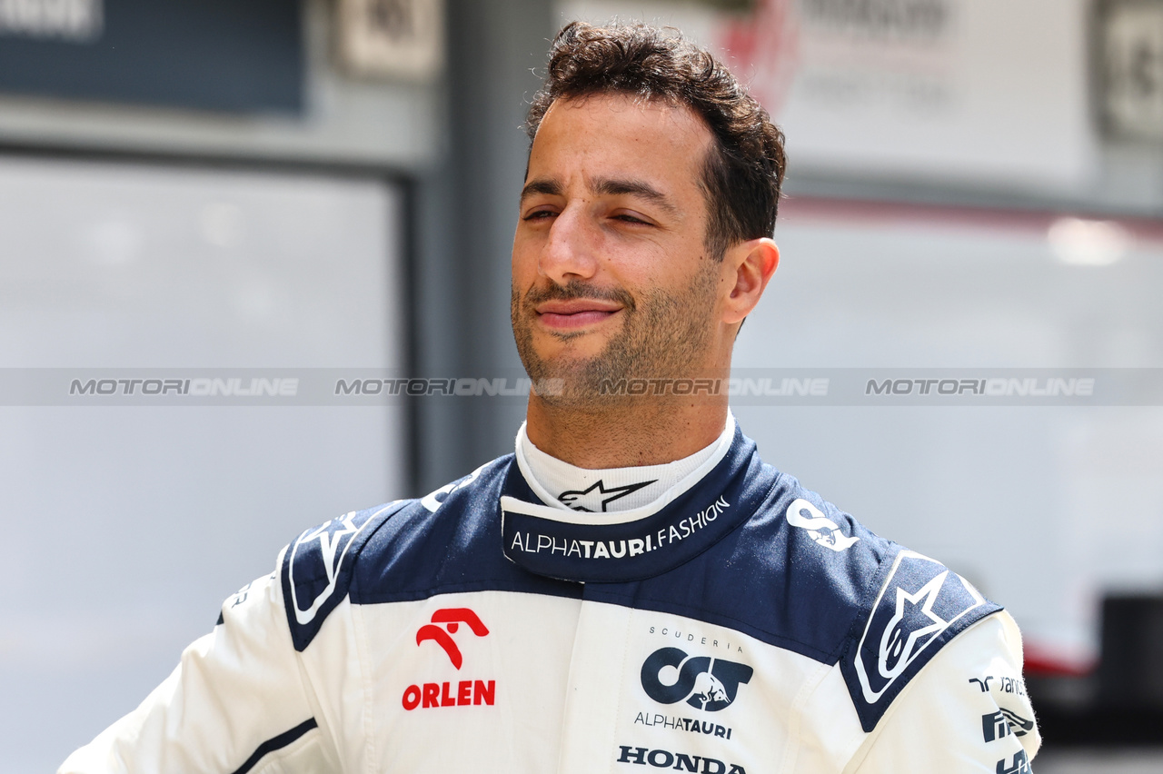 GP UNGHERIA, Daniel Ricciardo (AUS), Scuderia Alpha Tauri 
20.07.2023. Formula 1 World Championship, Rd 12, Hungarian Grand Prix, Budapest, Hungary, Preparation Day.
- www.xpbimages.com, EMail: requests@xpbimages.com © Copyright: Charniaux / XPB Images