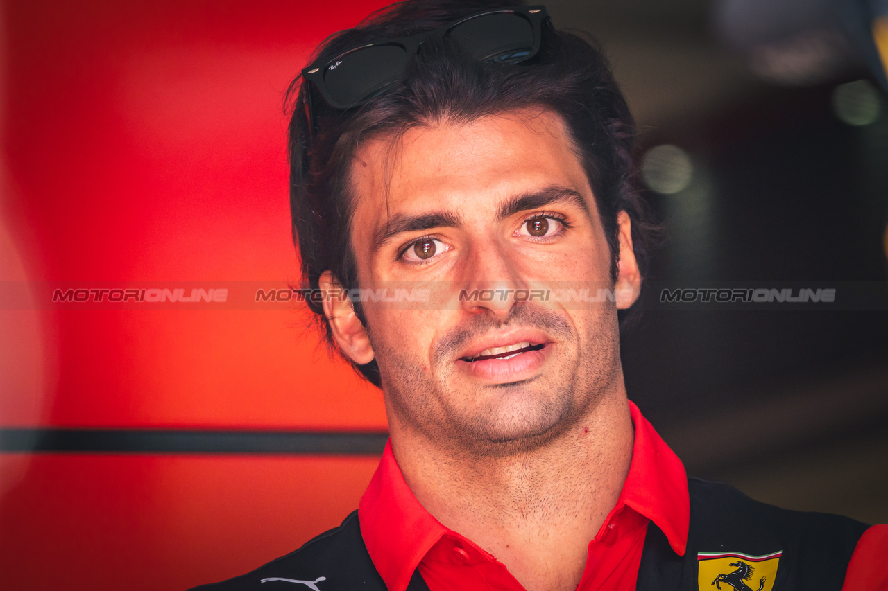 GP UNGHERIA, Carlos Sainz Jr (ESP) Ferrari.

20.07.2023. Formula 1 World Championship, Rd 12, Hungarian Grand Prix, Budapest, Hungary, Preparation Day.

- www.xpbimages.com, EMail: requests@xpbimages.com © Copyright: Bearne / XPB Images