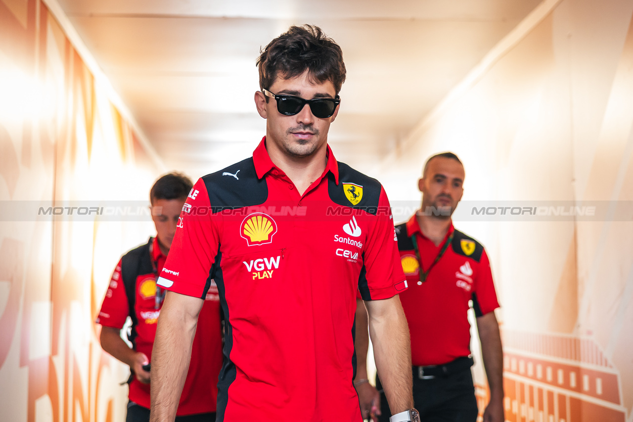 GP UNGHERIA, Charles Leclerc (MON) Ferrari.

20.07.2023. Formula 1 World Championship, Rd 12, Hungarian Grand Prix, Budapest, Hungary, Preparation Day.

- www.xpbimages.com, EMail: requests@xpbimages.com © Copyright: Bearne / XPB Images