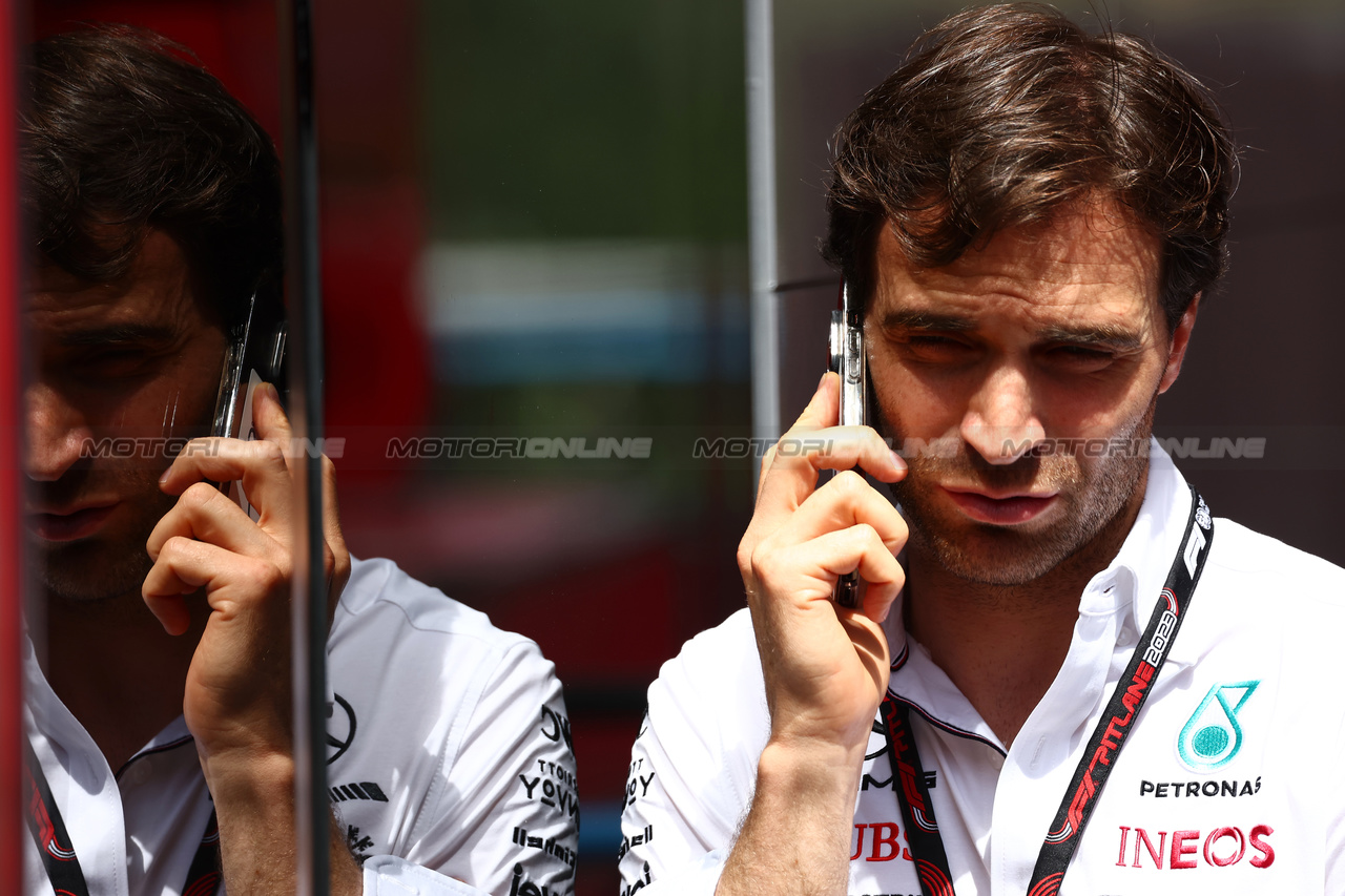 GP UNGHERIA, Jerome d'Ambrosio (BEL) Mercedes AMG F1 Driver Development Director.

20.07.2023. Formula 1 World Championship, Rd 12, Hungarian Grand Prix, Budapest, Hungary, Preparation Day.

 - www.xpbimages.com, EMail: requests@xpbimages.com © Copyright: Coates / XPB Images