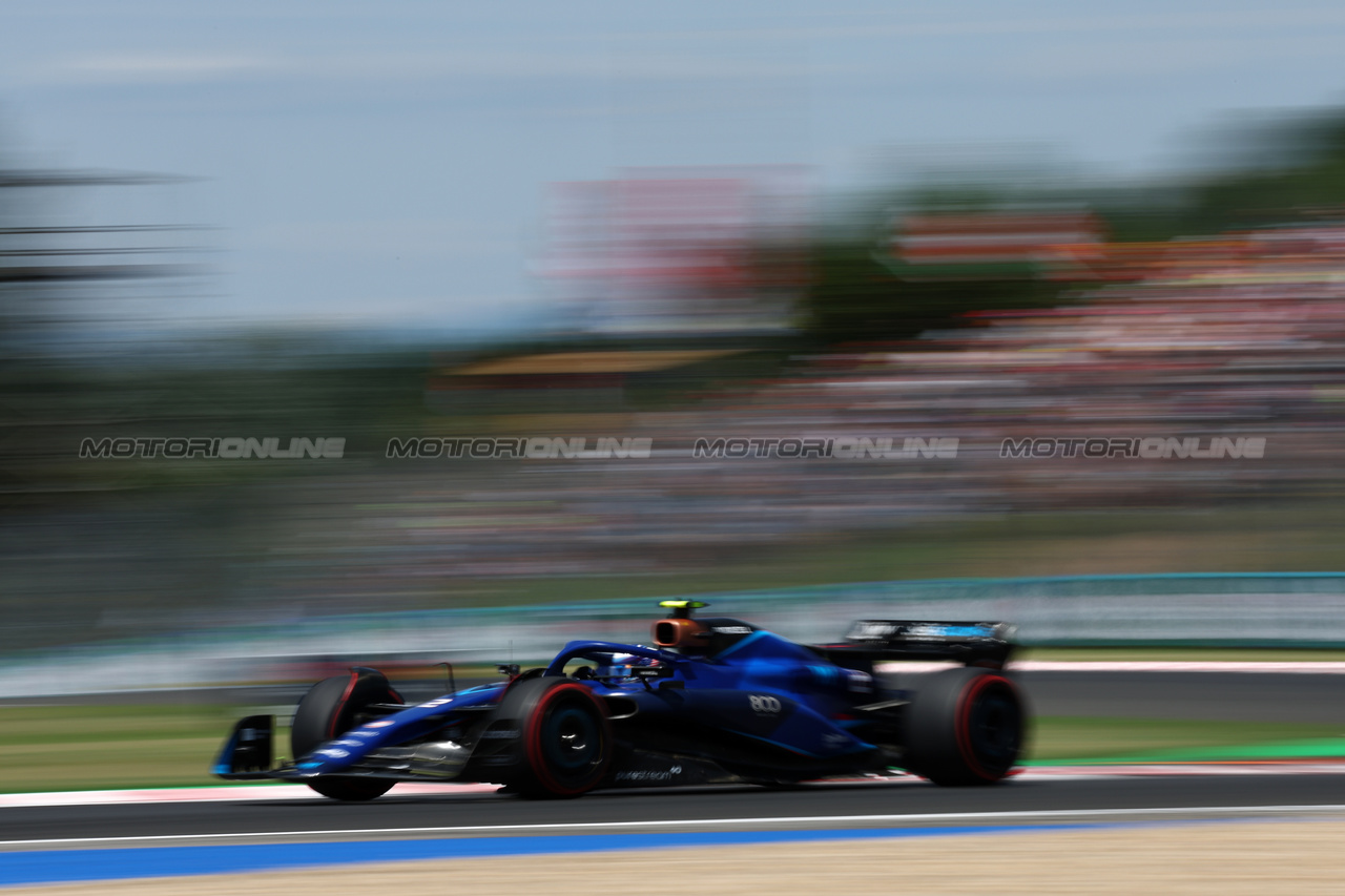 GP UNGHERIA, Logan Sargeant (USA) Williams Racing FW45.

22.07.2023. Formula 1 World Championship, Rd 12, Hungarian Grand Prix, Budapest, Hungary, Qualifiche Day.

- www.xpbimages.com, EMail: requests@xpbimages.com © Copyright: Moy / XPB Images