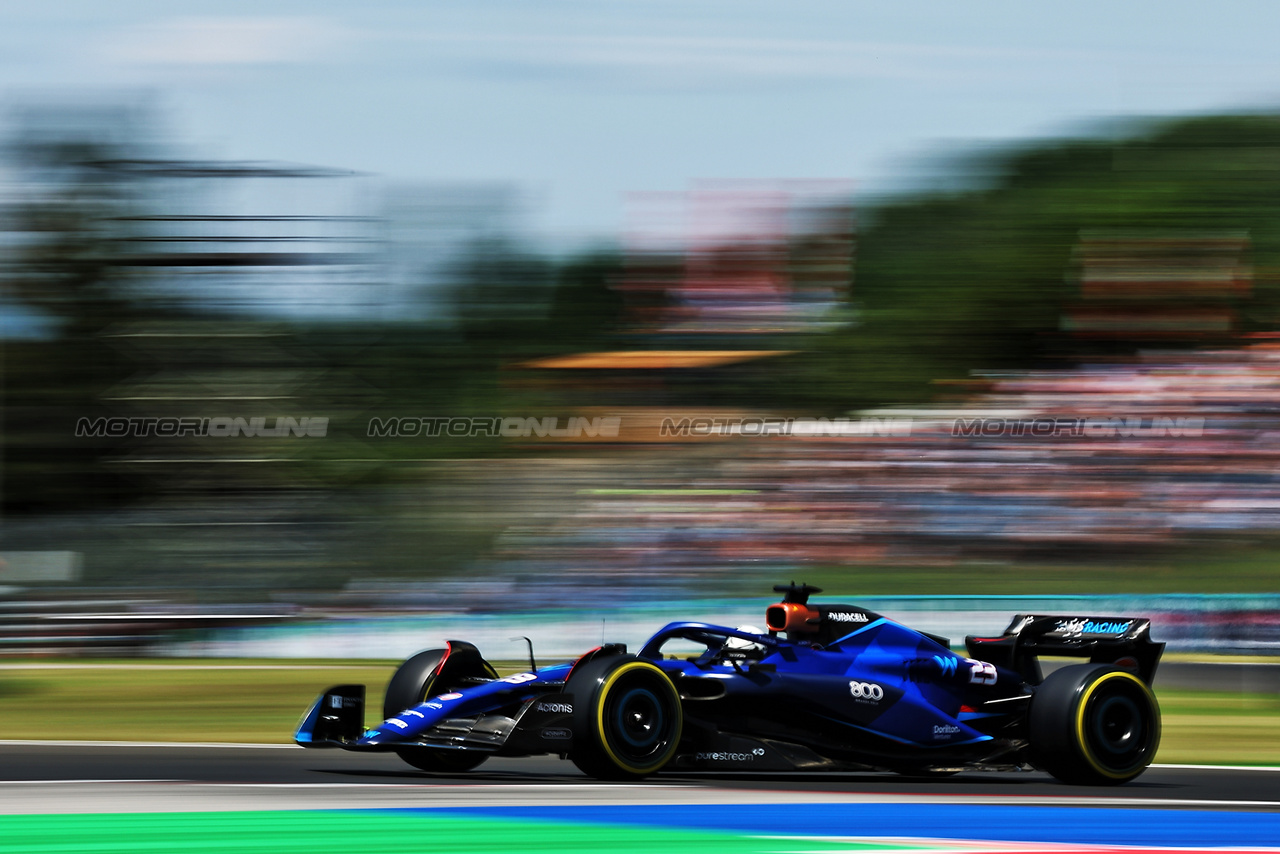 GP UNGHERIA, Alexander Albon (THA) Williams Racing FW45.

22.07.2023. Formula 1 World Championship, Rd 12, Hungarian Grand Prix, Budapest, Hungary, Qualifiche Day.

- www.xpbimages.com, EMail: requests@xpbimages.com © Copyright: Moy / XPB Images