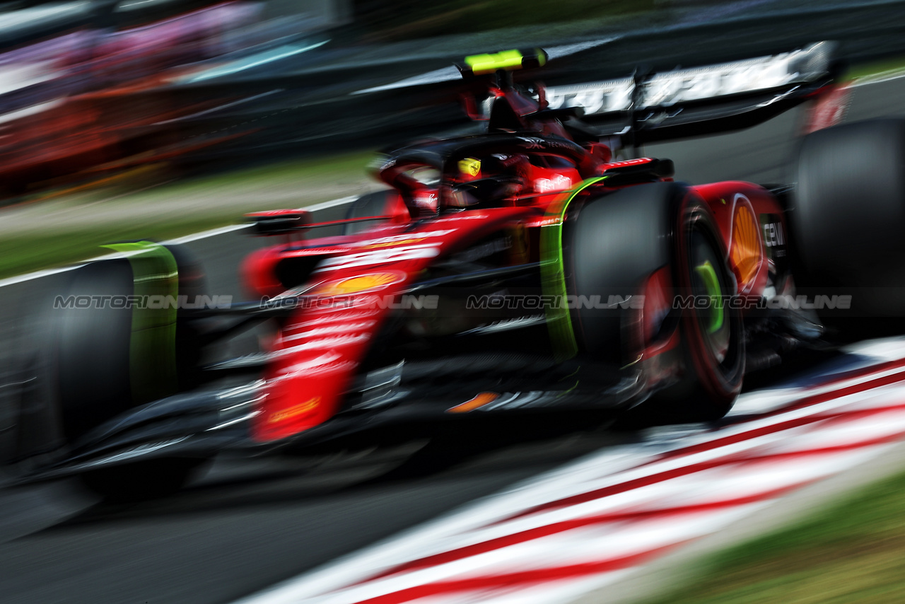 GP UNGHERIA, Carlos Sainz Jr (ESP) Ferrari SF-23.

22.07.2023. Formula 1 World Championship, Rd 12, Hungarian Grand Prix, Budapest, Hungary, Qualifiche Day.

- www.xpbimages.com, EMail: requests@xpbimages.com © Copyright: Moy / XPB Images