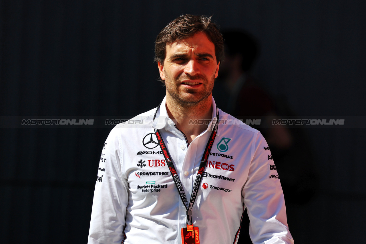 GP UNGHERIA, Jerome d'Ambrosio (BEL) Mercedes AMG F1 Driver Development Director.

22.07.2023. Formula 1 World Championship, Rd 12, Hungarian Grand Prix, Budapest, Hungary, Qualifiche Day.

- www.xpbimages.com, EMail: requests@xpbimages.com © Copyright: Moy / XPB Images
