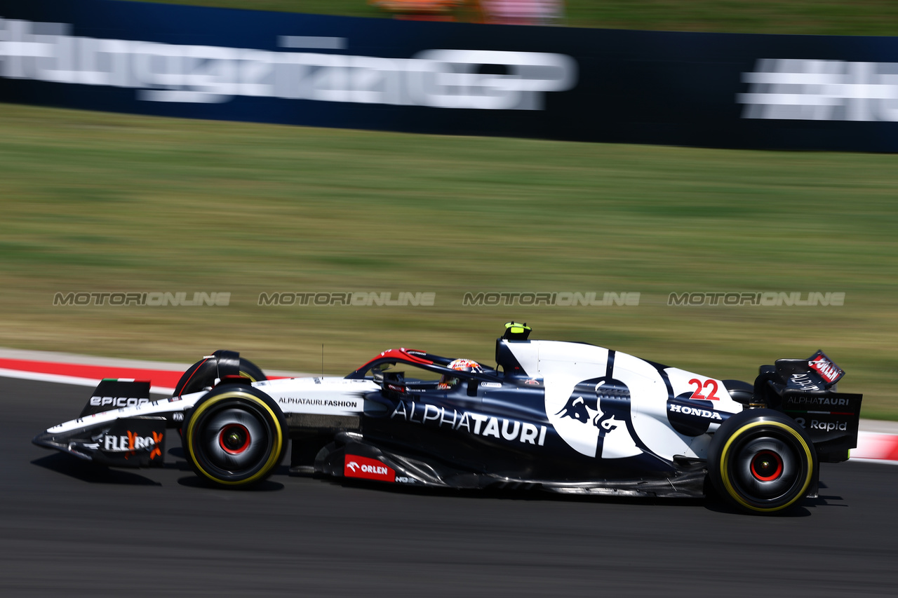 GP UNGHERIA, Yuki Tsunoda (JPN) AlphaTauri AT04.

22.07.2023. Formula 1 World Championship, Rd 12, Hungarian Grand Prix, Budapest, Hungary, Qualifiche Day.

 - www.xpbimages.com, EMail: requests@xpbimages.com © Copyright: Coates / XPB Images