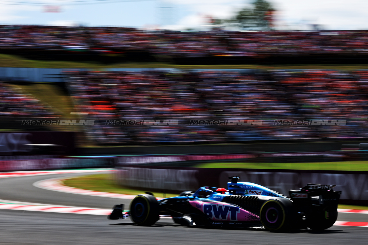 GP UNGHERIA, Esteban Ocon (FRA) Alpine F1 Team A523.

22.07.2023. Formula 1 World Championship, Rd 12, Hungarian Grand Prix, Budapest, Hungary, Qualifiche Day.

 - www.xpbimages.com, EMail: requests@xpbimages.com © Copyright: Coates / XPB Images