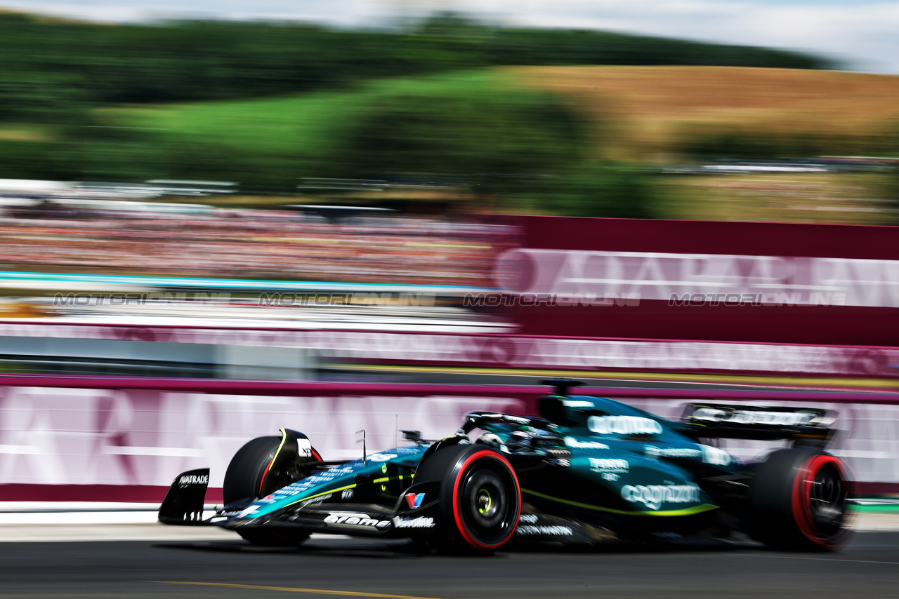 GP UNGHERIA, Lance Stroll (CDN) Aston Martin F1 Team AMR23.



22.07.2023. Formula 1 World Championship, Rd 12, Hungarian Grand Prix, Budapest, Hungary, Qualifiche Day.

 - www.xpbimages.com, EMail: requests@xpbimages.com © Copyright: Coates / XPB Images