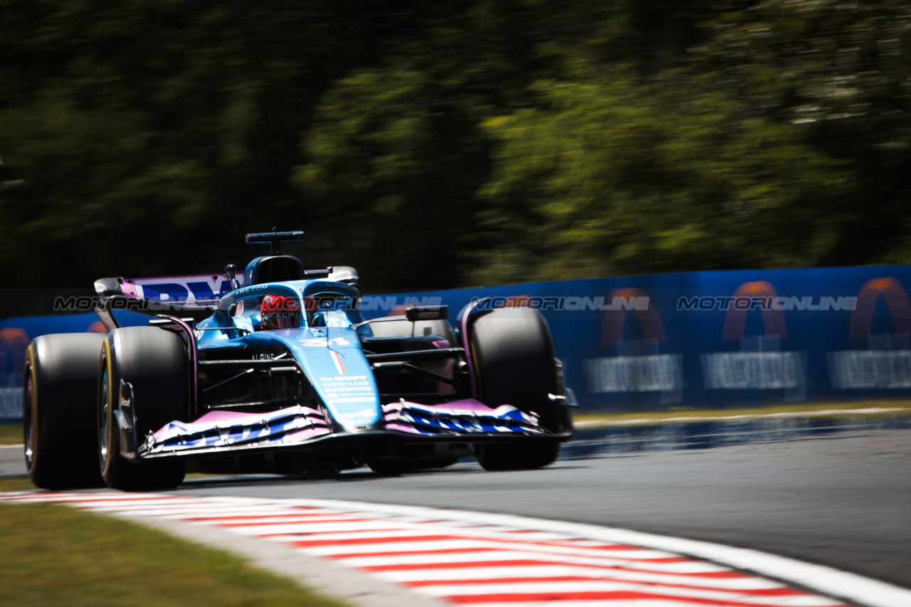 GP UNGHERIA, Esteban Ocon (FRA) Alpine F1 Team A523.

22.07.2023. Formula 1 World Championship, Rd 12, Hungarian Grand Prix, Budapest, Hungary, Qualifiche Day.

- www.xpbimages.com, EMail: requests@xpbimages.com © Copyright: Bearne / XPB Images