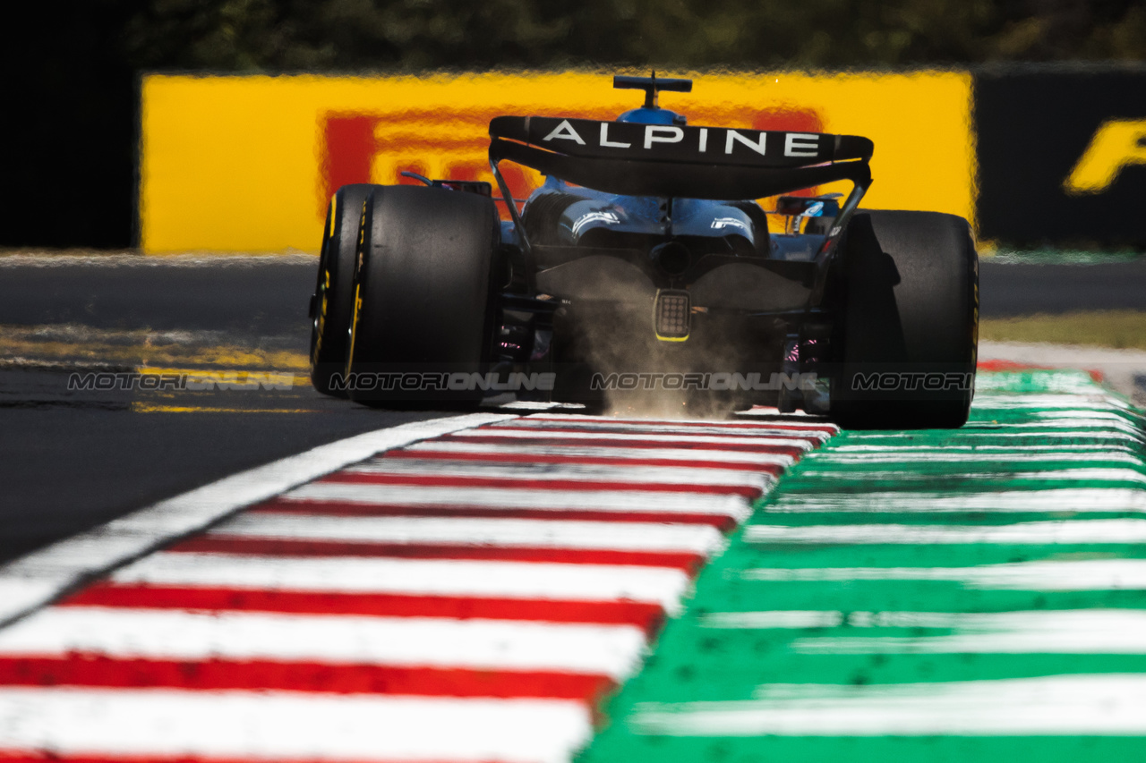 GP UNGHERIA, Esteban Ocon (FRA) Alpine F1 Team A523.

22.07.2023. Formula 1 World Championship, Rd 12, Hungarian Grand Prix, Budapest, Hungary, Qualifiche Day.

- www.xpbimages.com, EMail: requests@xpbimages.com © Copyright: Bearne / XPB Images