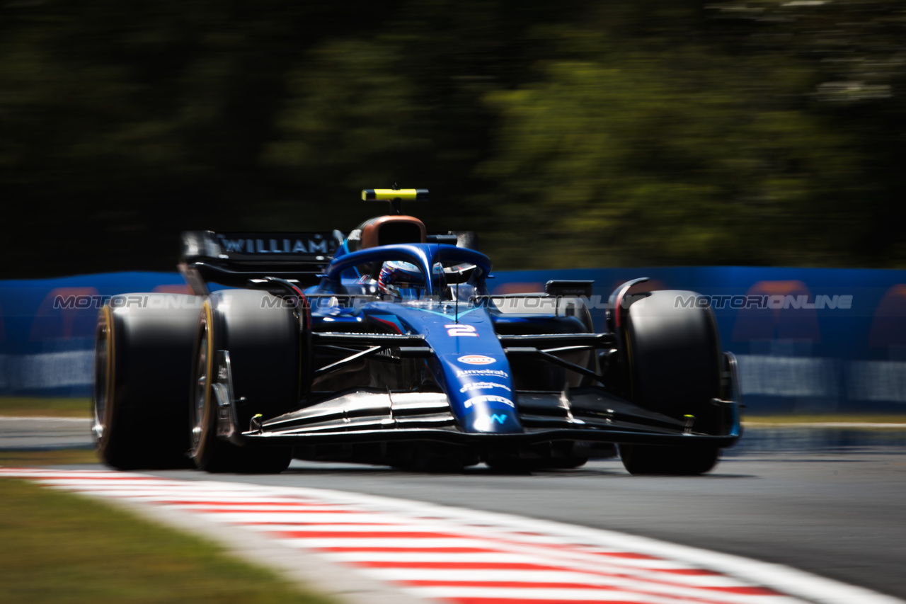 GP UNGHERIA, Logan Sargeant (USA) Williams Racing FW45.

22.07.2023. Formula 1 World Championship, Rd 12, Hungarian Grand Prix, Budapest, Hungary, Qualifiche Day.

- www.xpbimages.com, EMail: requests@xpbimages.com © Copyright: Bearne / XPB Images