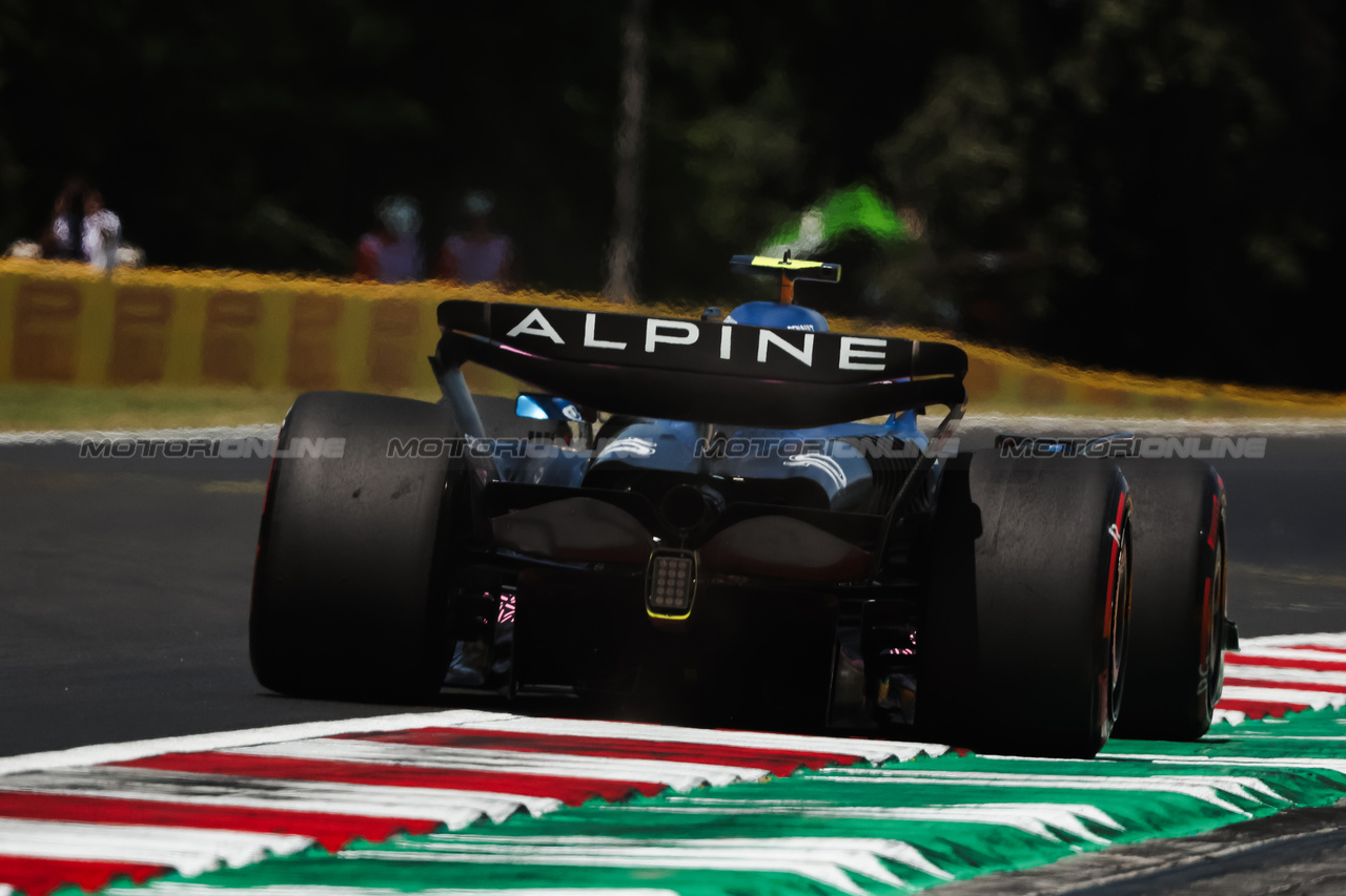 GP UNGHERIA, Pierre Gasly (FRA) Alpine F1 Team A523.

22.07.2023. Formula 1 World Championship, Rd 12, Hungarian Grand Prix, Budapest, Hungary, Qualifiche Day.

- www.xpbimages.com, EMail: requests@xpbimages.com © Copyright: Bearne / XPB Images