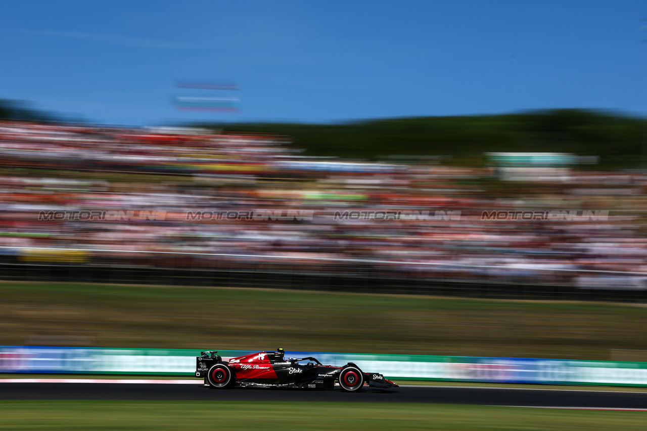 GP UNGHERIA, Guanyu Zhou (CHI), Alfa Romeo Racing 
22.07.2023. Formula 1 World Championship, Rd 12, Hungarian Grand Prix, Budapest, Hungary, Qualifiche Day.
- www.xpbimages.com, EMail: requests@xpbimages.com © Copyright: Charniaux / XPB Images