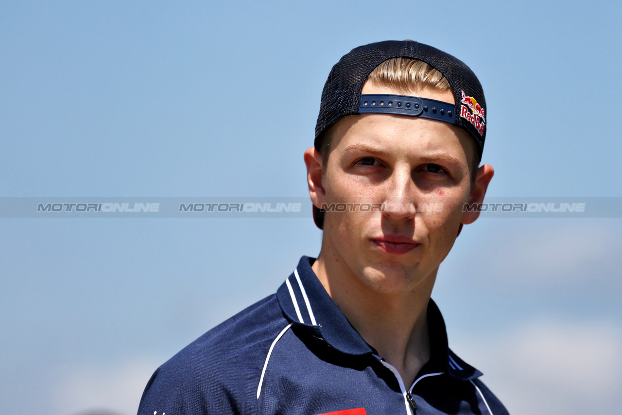 GP UNGHERIA, Liam Lawson (NZL) Red Bull Racing Reserve Driver.

22.07.2023. Formula 1 World Championship, Rd 12, Hungarian Grand Prix, Budapest, Hungary, Qualifiche Day.

- www.xpbimages.com, EMail: requests@xpbimages.com © Copyright: Moy / XPB Images