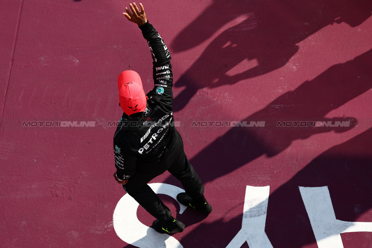 GP UNGHERIA, Pole sitter Lewis Hamilton (GBR) Mercedes AMG F1 in qualifying parc ferme.

22.07.2023. Formula 1 World Championship, Rd 12, Hungarian Grand Prix, Budapest, Hungary, Qualifiche Day.

 - www.xpbimages.com, EMail: requests@xpbimages.com © Copyright: Coates / XPB Images