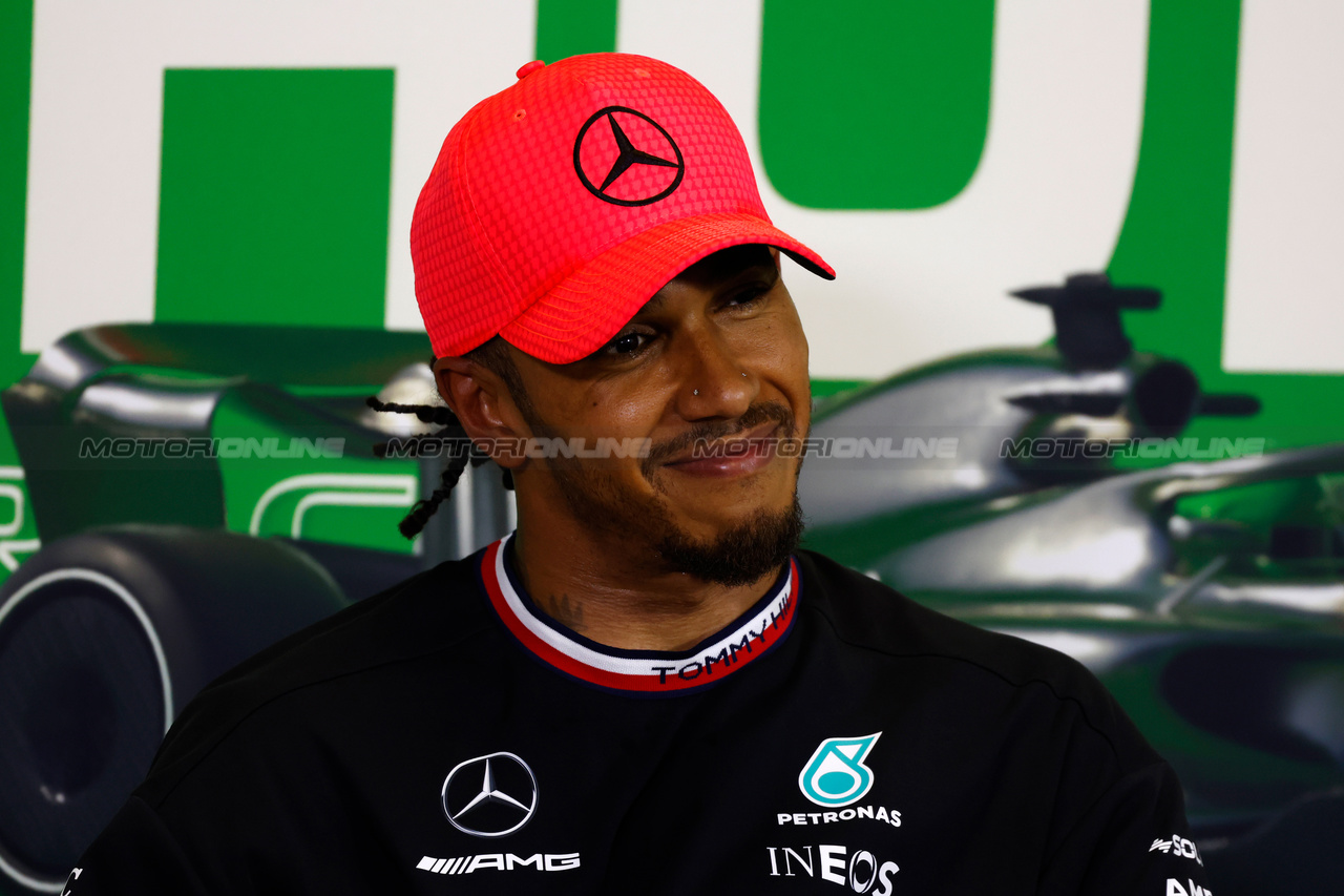 GP UNGHERIA, Lewis Hamilton (GBR) Mercedes AMG F1 in the post qualifying FIA Press Conference.

22.07.2023. Formula 1 World Championship, Rd 12, Hungarian Grand Prix, Budapest, Hungary, Qualifiche Day.

- www.xpbimages.com, EMail: requests@xpbimages.com © Copyright: XPB Images