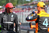 GP UNGHERIA, (L to R): Pole sitter Lewis Hamilton (GBR) Mercedes AMG F1 in qualifying parc ferme with third placed Lewis Hamilton (GBR) Mercedes AMG F1.
22.07.2023. Formula 1 World Championship, Rd 12, Hungarian Grand Prix, Budapest, Hungary, Qualifiche Day.
- www.xpbimages.com, EMail: requests@xpbimages.com © Copyright: Bearne / XPB Images