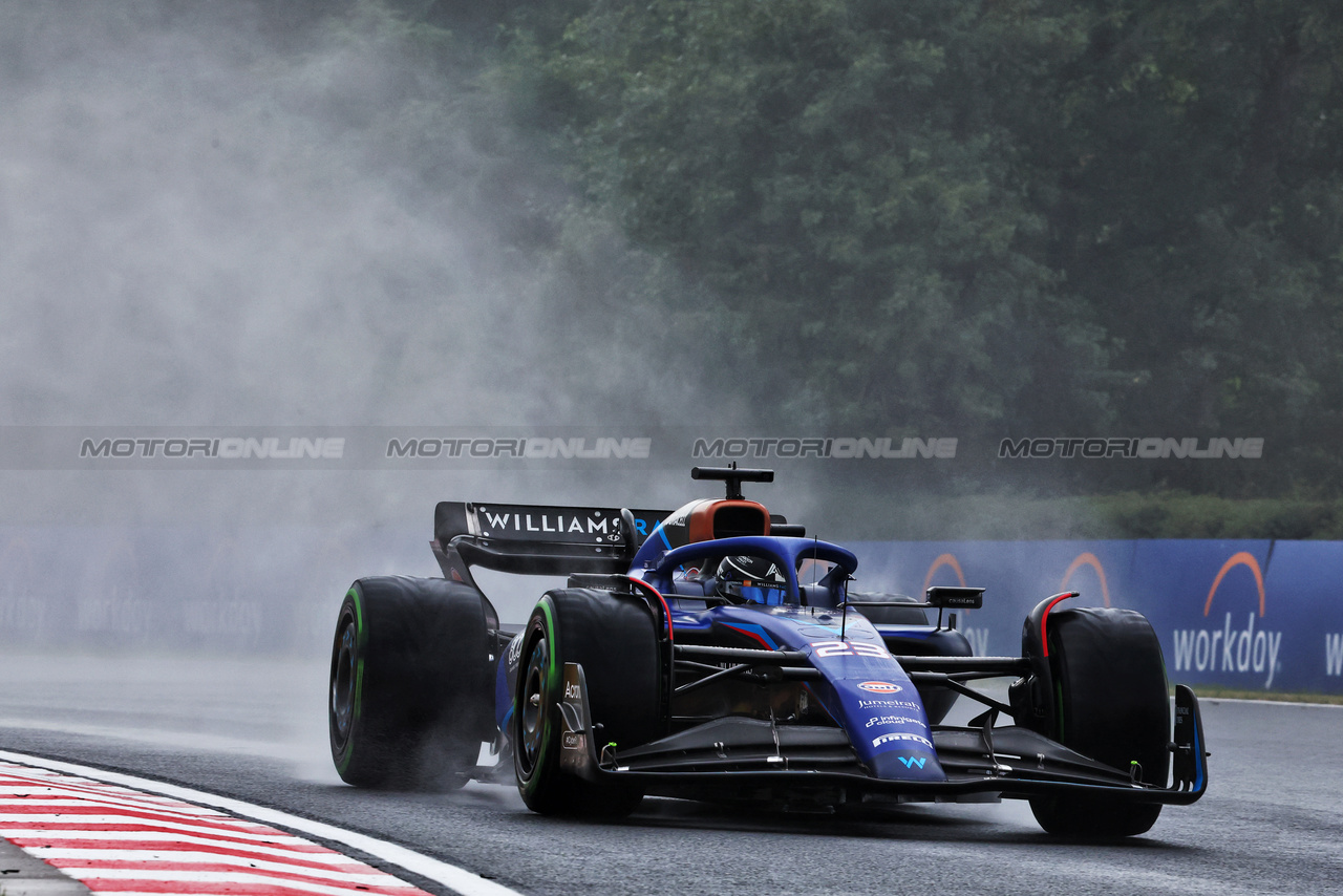 GP UNGHERIA, Alexander Albon (THA) Williams Racing FW45.

21.07.2023. Formula 1 World Championship, Rd 12, Hungarian Grand Prix, Budapest, Hungary, Practice Day.

- www.xpbimages.com, EMail: requests@xpbimages.com © Copyright: Charniaux / XPB Images