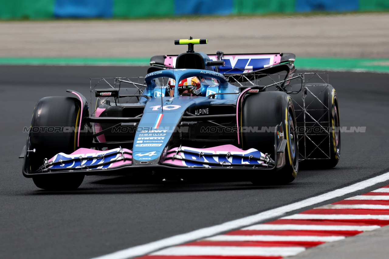 GP UNGHERIA, Pierre Gasly (FRA) Alpine F1 Team A523 with sensor equipment.

21.07.2023. Formula 1 World Championship, Rd 12, Hungarian Grand Prix, Budapest, Hungary, Practice Day.

- www.xpbimages.com, EMail: requests@xpbimages.com © Copyright: Moy / XPB Images