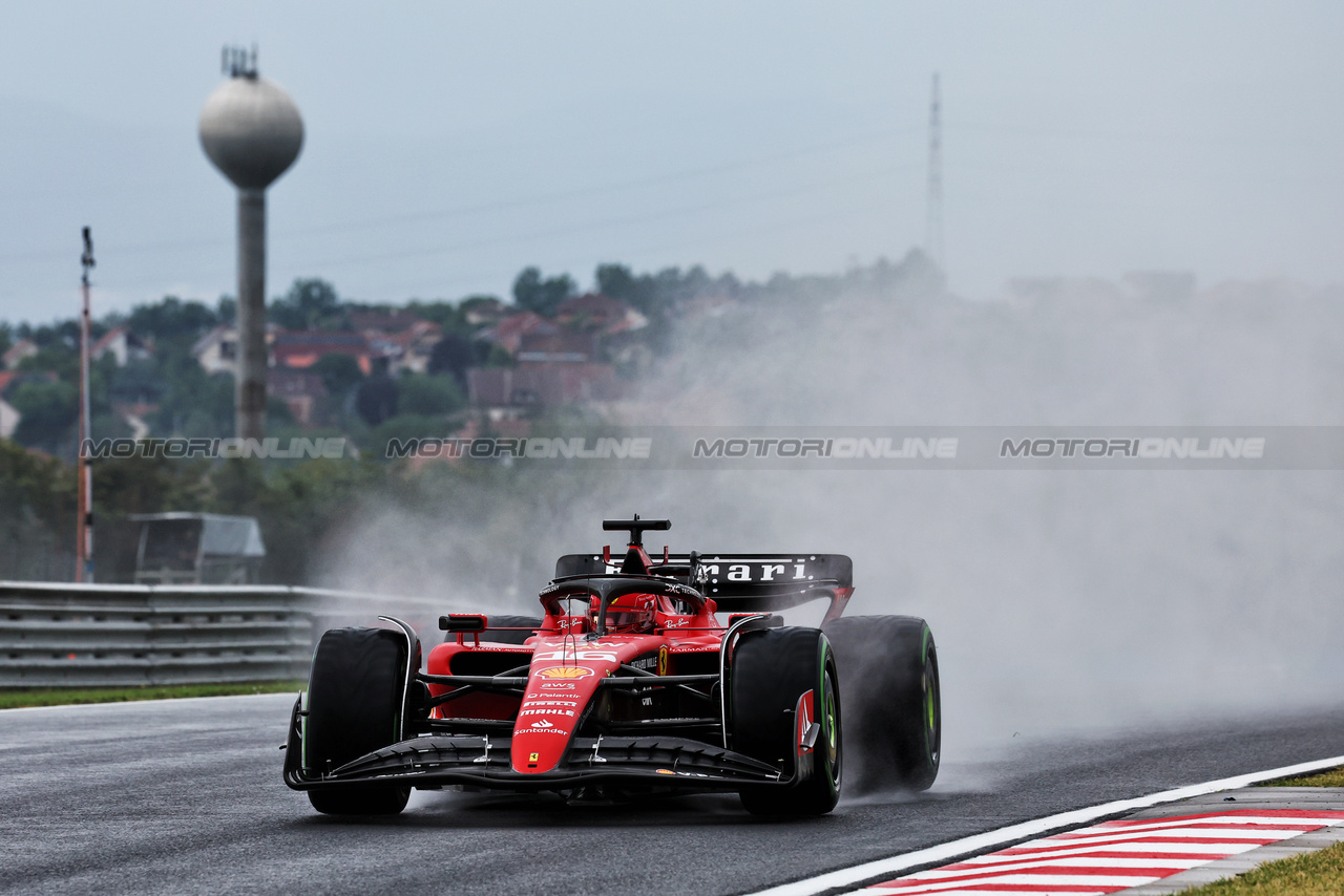 GP UNGHERIA, Charles Leclerc (MON) Ferrari SF-23.

21.07.2023. Formula 1 World Championship, Rd 12, Hungarian Grand Prix, Budapest, Hungary, Practice Day.

- www.xpbimages.com, EMail: requests@xpbimages.com © Copyright: Moy / XPB Images