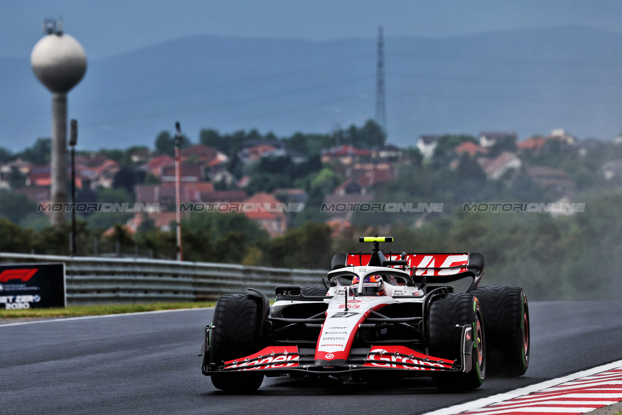 GP UNGHERIA, Nico Hulkenberg (GER) Haas VF-23.

21.07.2023. Formula 1 World Championship, Rd 12, Hungarian Grand Prix, Budapest, Hungary, Practice Day.

- www.xpbimages.com, EMail: requests@xpbimages.com © Copyright: Moy / XPB Images