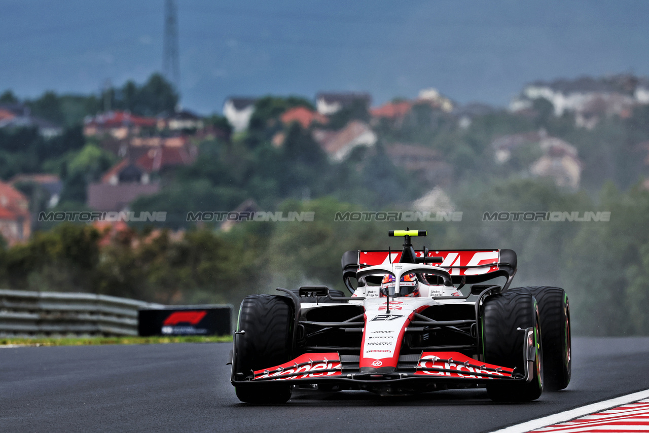 GP UNGHERIA, Nico Hulkenberg (GER) Haas VF-23.

21.07.2023. Formula 1 World Championship, Rd 12, Hungarian Grand Prix, Budapest, Hungary, Practice Day.

- www.xpbimages.com, EMail: requests@xpbimages.com © Copyright: Moy / XPB Images