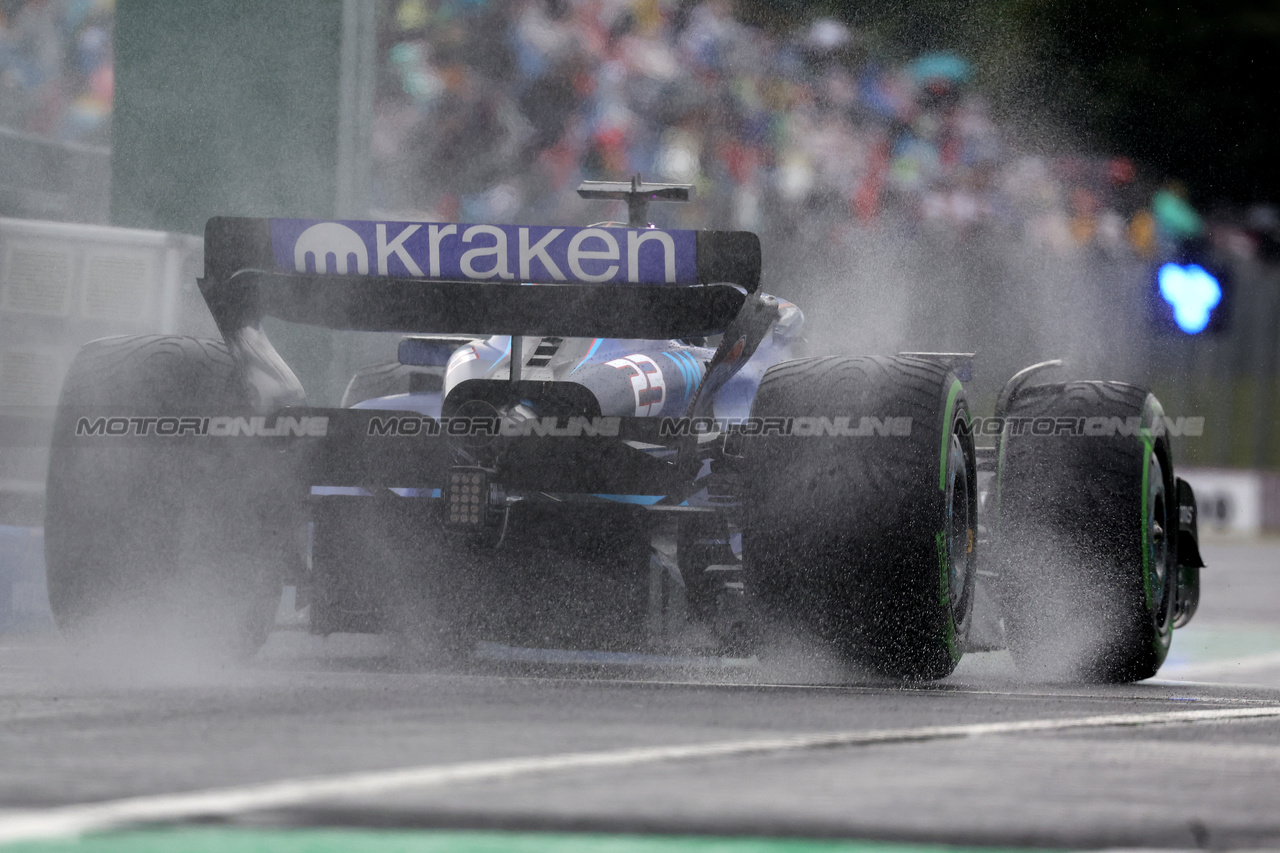 GP UNGHERIA, Alexander Albon (THA) Williams Racing FW45 leaves the pits.

21.07.2023. Formula 1 World Championship, Rd 12, Hungarian Grand Prix, Budapest, Hungary, Practice Day.

- www.xpbimages.com, EMail: requests@xpbimages.com © Copyright: Bearne / XPB Images