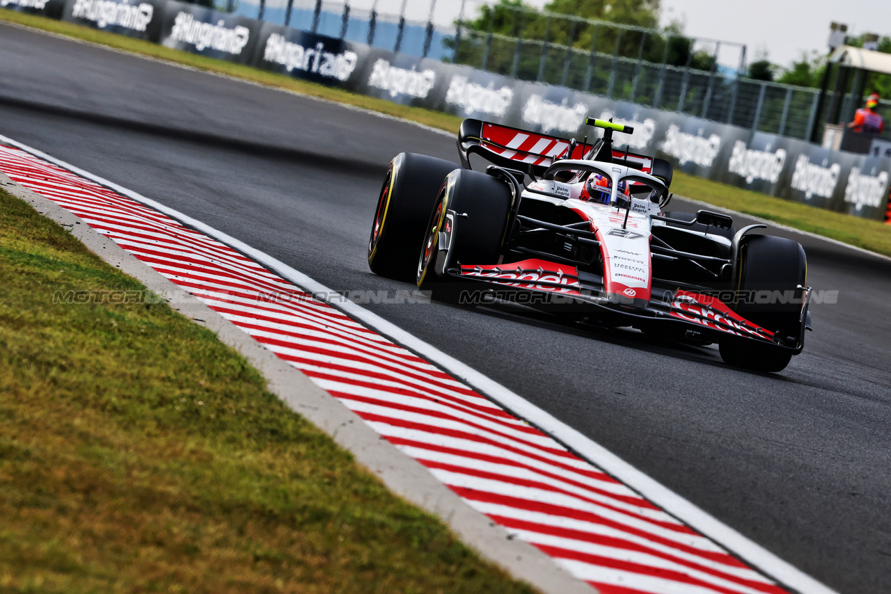 GP UNGHERIA, Nico Hulkenberg (GER) Haas VF-23.

21.07.2023. Formula 1 World Championship, Rd 12, Hungarian Grand Prix, Budapest, Hungary, Practice Day.

- www.xpbimages.com, EMail: requests@xpbimages.com © Copyright: Charniaux / XPB Images