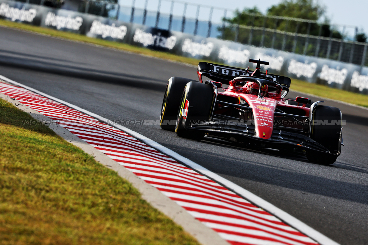 GP UNGHERIA, Charles Leclerc (MON) Ferrari SF-23.

21.07.2023. Formula 1 World Championship, Rd 12, Hungarian Grand Prix, Budapest, Hungary, Practice Day.

- www.xpbimages.com, EMail: requests@xpbimages.com © Copyright: Charniaux / XPB Images