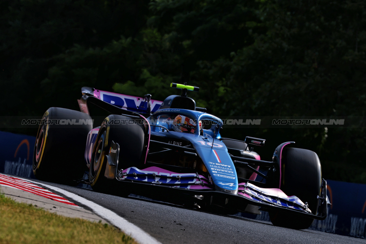 GP UNGHERIA, Pierre Gasly (FRA) Alpine F1 Team A523.

21.07.2023. Formula 1 World Championship, Rd 12, Hungarian Grand Prix, Budapest, Hungary, Practice Day.

 - www.xpbimages.com, EMail: requests@xpbimages.com © Copyright: Coates / XPB Images