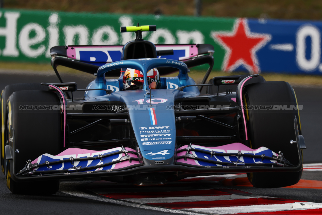 GP UNGHERIA, Pierre Gasly (FRA) Alpine F1 Team A523.

21.07.2023. Formula 1 World Championship, Rd 12, Hungarian Grand Prix, Budapest, Hungary, Practice Day.

 - www.xpbimages.com, EMail: requests@xpbimages.com © Copyright: Coates / XPB Images