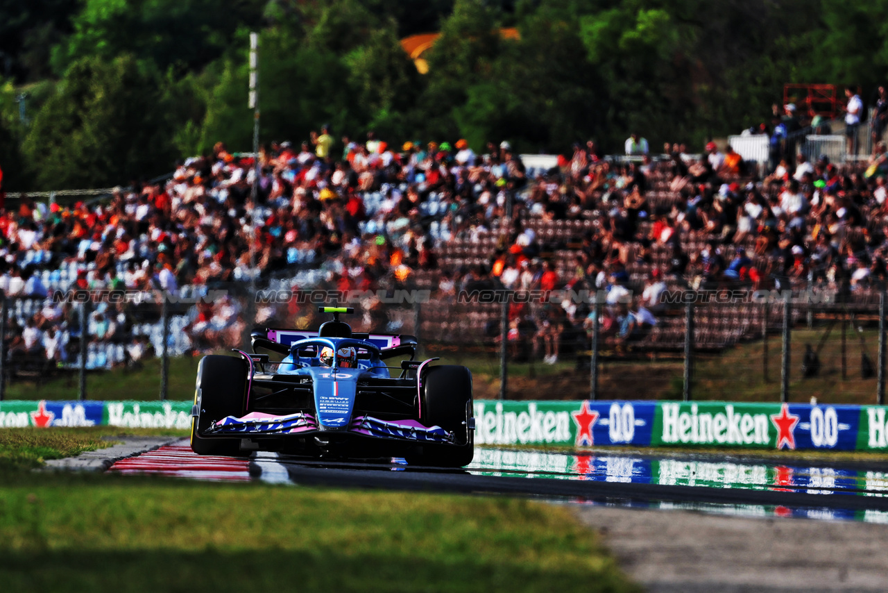 GP UNGHERIA, Pierre Gasly (FRA) Alpine F1 Team A523.

21.07.2023. Formula 1 World Championship, Rd 12, Hungarian Grand Prix, Budapest, Hungary, Practice Day.

- www.xpbimages.com, EMail: requests@xpbimages.com © Copyright: Moy / XPB Images