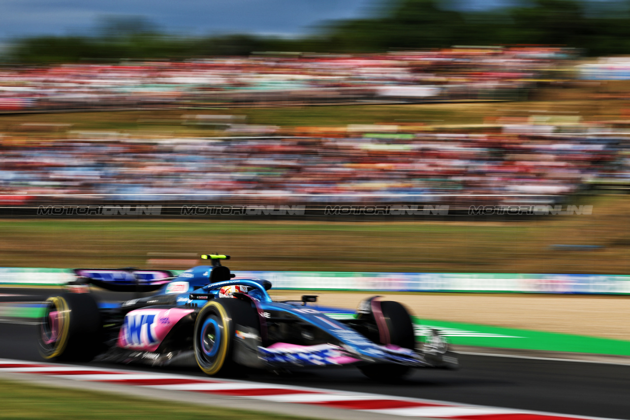 GP UNGHERIA, Pierre Gasly (FRA) Alpine F1 Team A523.

21.07.2023. Formula 1 World Championship, Rd 12, Hungarian Grand Prix, Budapest, Hungary, Practice Day.

- www.xpbimages.com, EMail: requests@xpbimages.com © Copyright: Moy / XPB Images