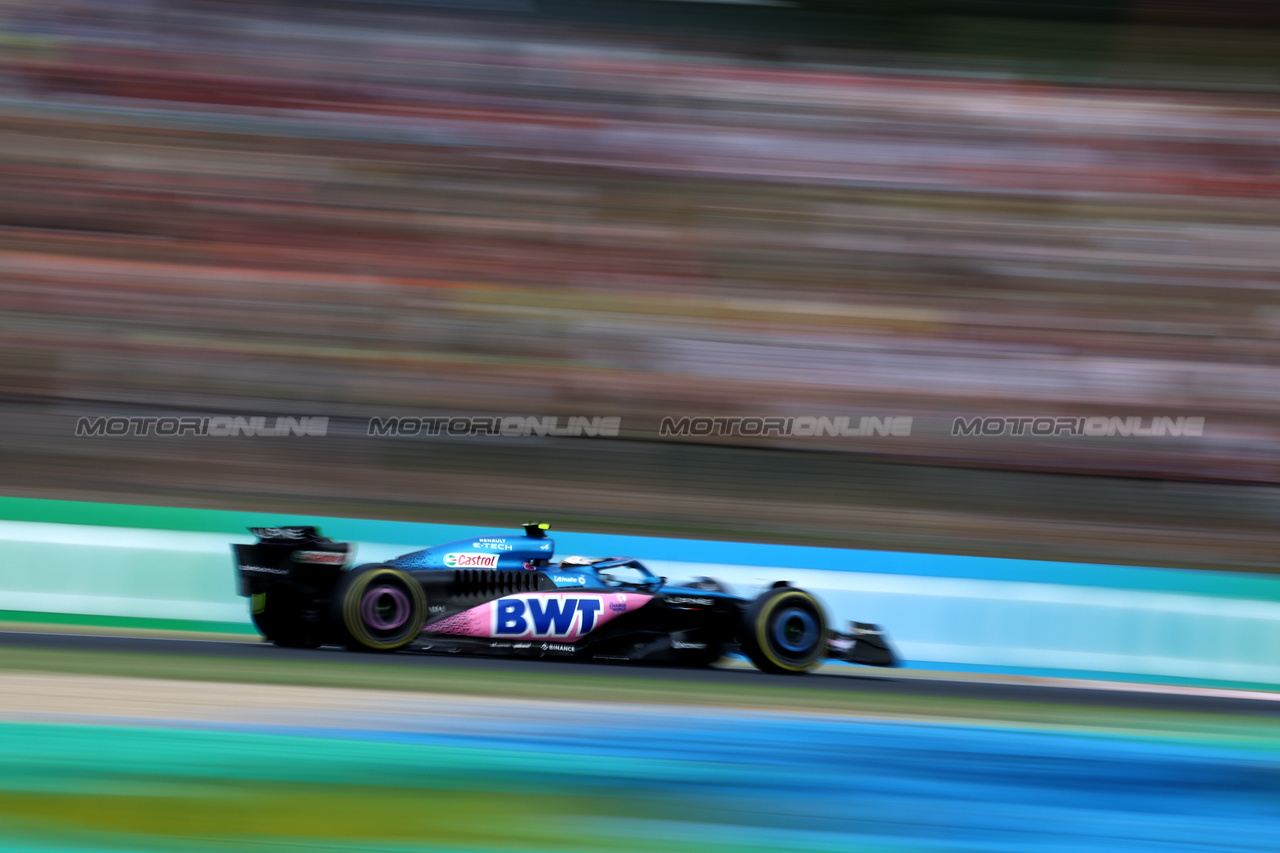 GP UNGHERIA, Pierre Gasly (FRA) Alpine F1 Team A523.

21.07.2023. Formula 1 World Championship, Rd 12, Hungarian Grand Prix, Budapest, Hungary, Practice Day.

- www.xpbimages.com, EMail: requests@xpbimages.com © Copyright: Moy / XPB Images