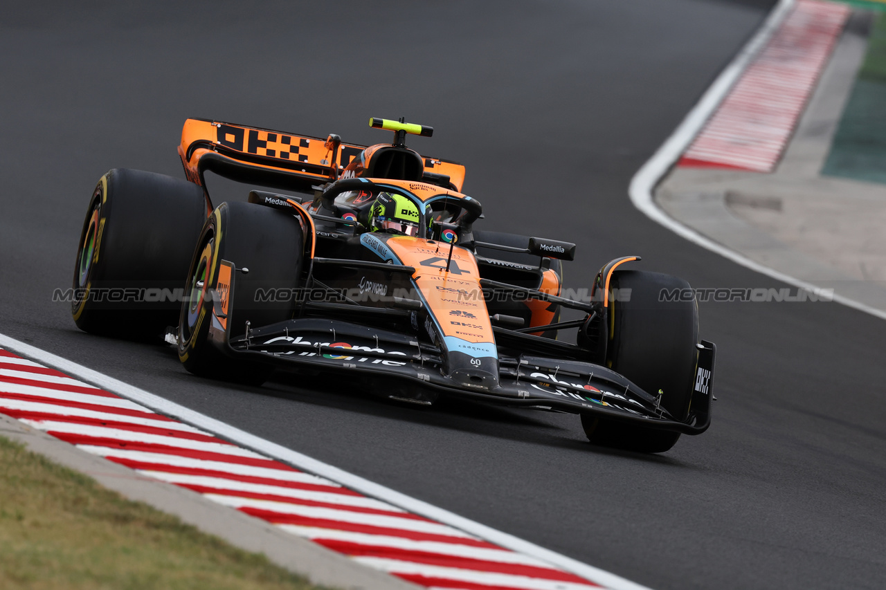 GP UNGHERIA, Lando Norris (GBR) McLaren MCL60.

21.07.2023. Formula 1 World Championship, Rd 12, Hungarian Grand Prix, Budapest, Hungary, Practice Day.

- www.xpbimages.com, EMail: requests@xpbimages.com © Copyright: Moy / XPB Images