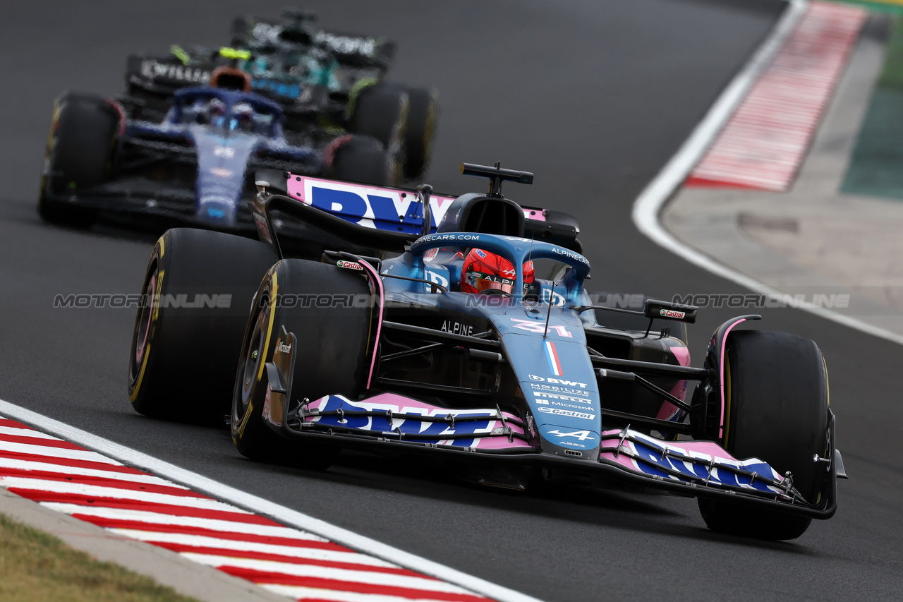 GP UNGHERIA, Esteban Ocon (FRA) Alpine F1 Team A523.

21.07.2023. Formula 1 World Championship, Rd 12, Hungarian Grand Prix, Budapest, Hungary, Practice Day.

- www.xpbimages.com, EMail: requests@xpbimages.com © Copyright: Moy / XPB Images