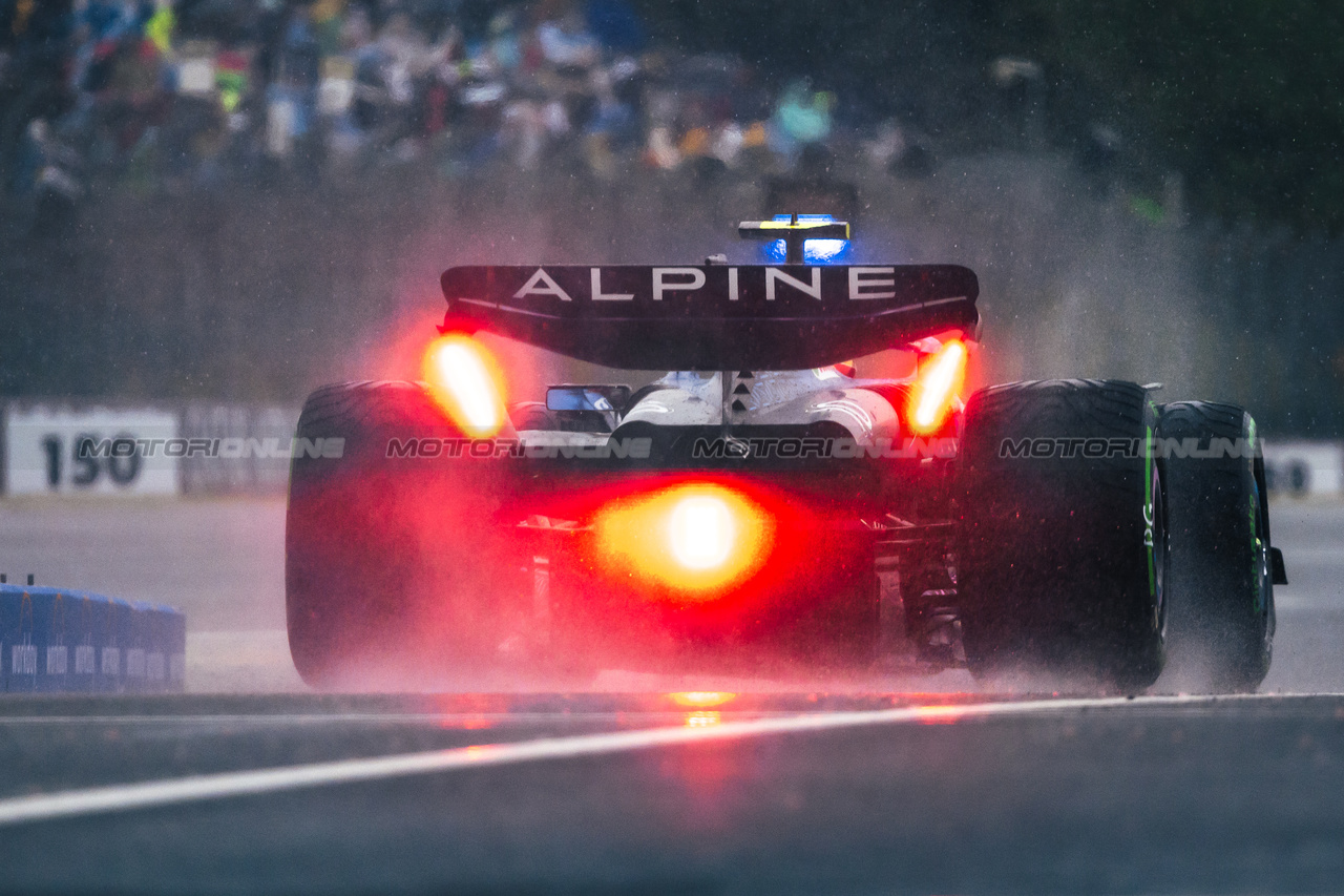 GP UNGHERIA, Pierre Gasly (FRA) Alpine F1 Team A523 leaves the pits.

21.07.2023. Formula 1 World Championship, Rd 12, Hungarian Grand Prix, Budapest, Hungary, Practice Day.

- www.xpbimages.com, EMail: requests@xpbimages.com © Copyright: Bearne / XPB Images