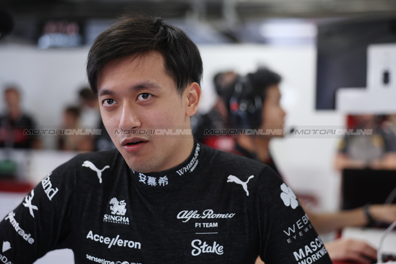 GP UNGHERIA, Zhou Guanyu (CHN) Alfa Romeo F1 Team.

21.07.2023. Formula 1 World Championship, Rd 12, Hungarian Grand Prix, Budapest, Hungary, Practice Day.

- www.xpbimages.com, EMail: requests@xpbimages.com © Copyright: Bearne / XPB Images