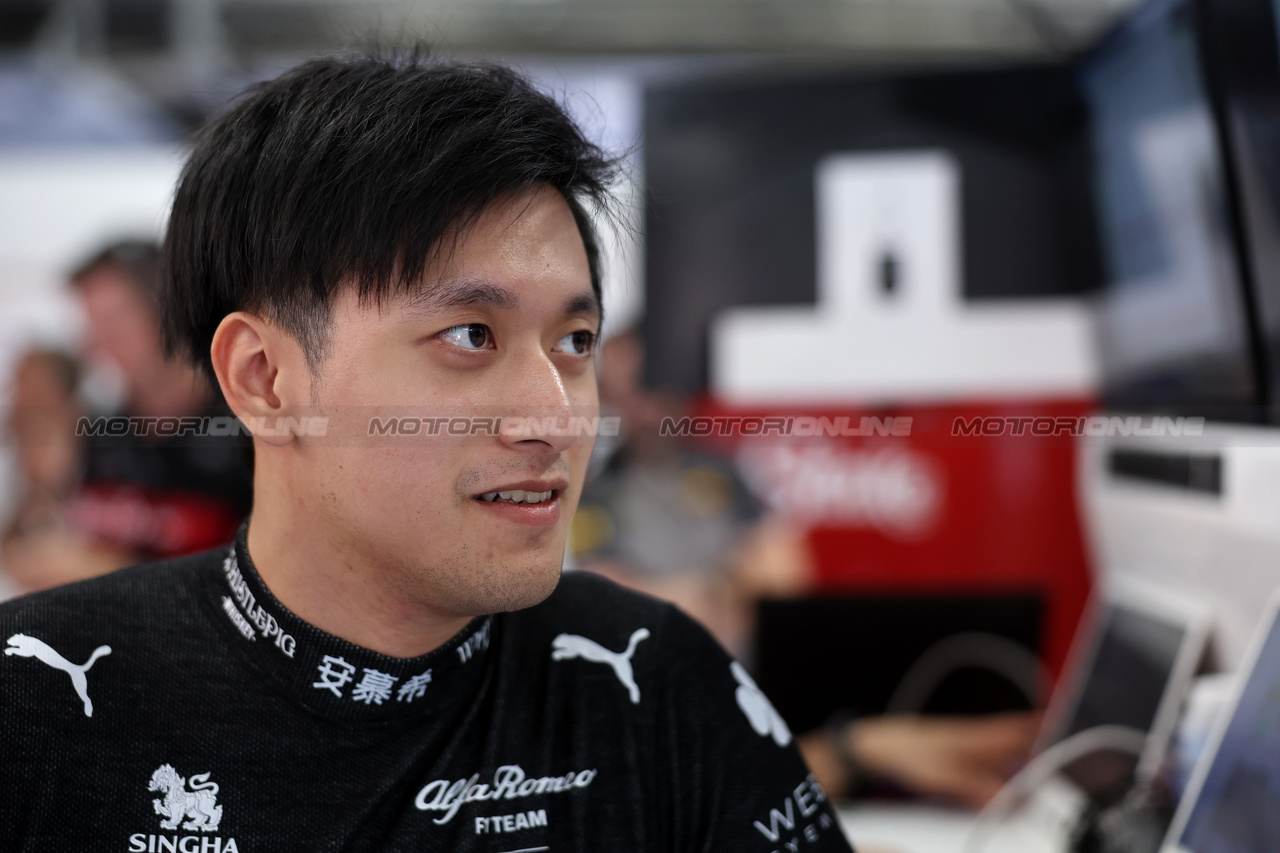 GP UNGHERIA, Zhou Guanyu (CHN) Alfa Romeo F1 Team.

21.07.2023. Formula 1 World Championship, Rd 12, Hungarian Grand Prix, Budapest, Hungary, Practice Day.

- www.xpbimages.com, EMail: requests@xpbimages.com © Copyright: Bearne / XPB Images