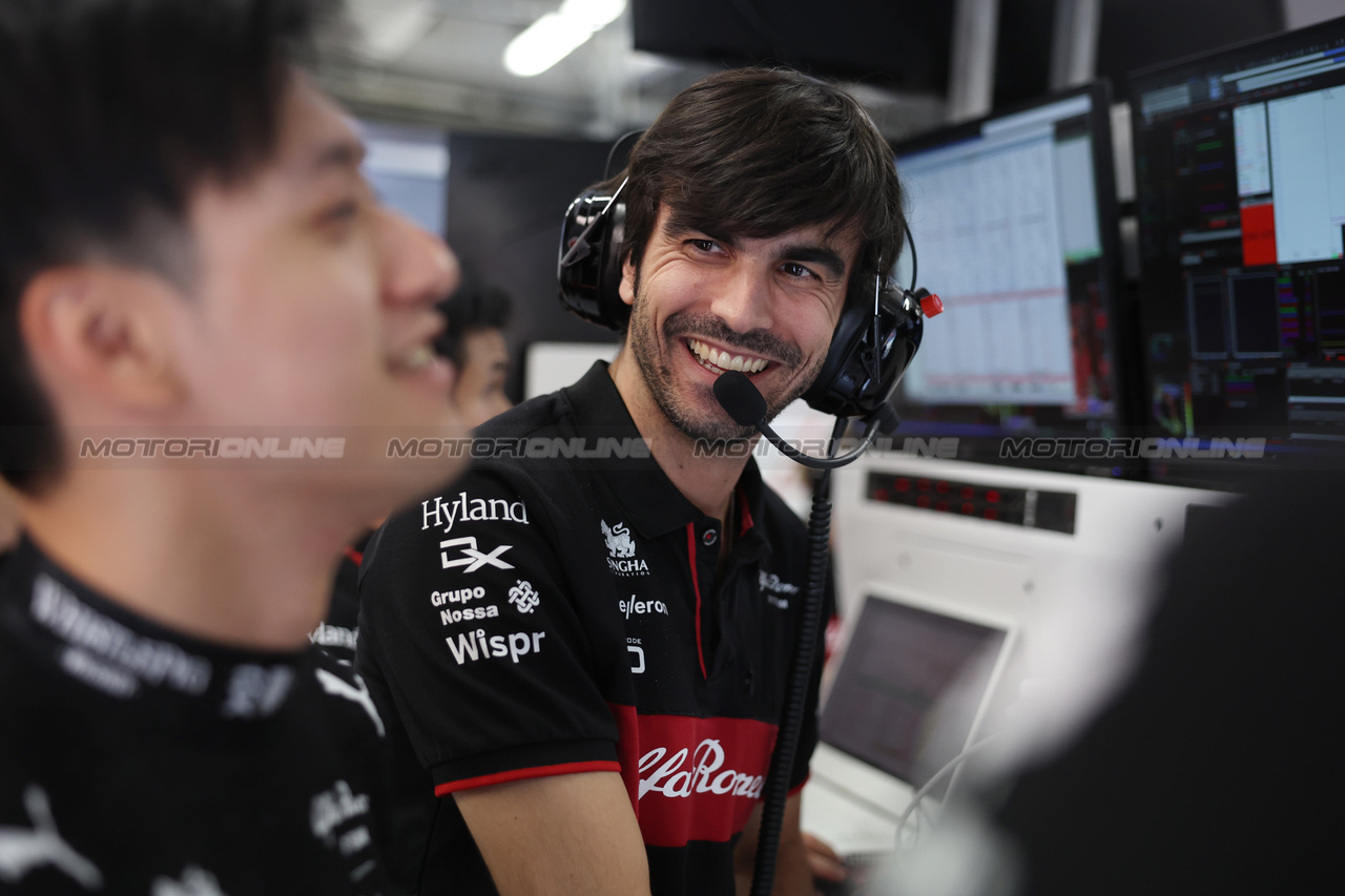 GP UNGHERIA, Cris Pirro (ITA) Alfa Romeo F1 Team Performance Engineer.

21.07.2023. Formula 1 World Championship, Rd 12, Hungarian Grand Prix, Budapest, Hungary, Practice Day.

- www.xpbimages.com, EMail: requests@xpbimages.com © Copyright: Bearne / XPB Images