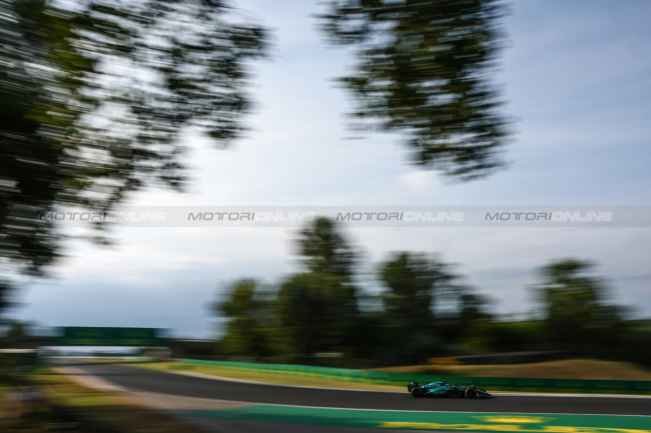 GP UNGHERIA, Fernando Alonso (ESP), Aston Martin Racing 
21.07.2023. Formula 1 World Championship, Rd 12, Hungarian Grand Prix, Budapest, Hungary, Practice Day.
- www.xpbimages.com, EMail: requests@xpbimages.com © Copyright: Charniaux / XPB Images