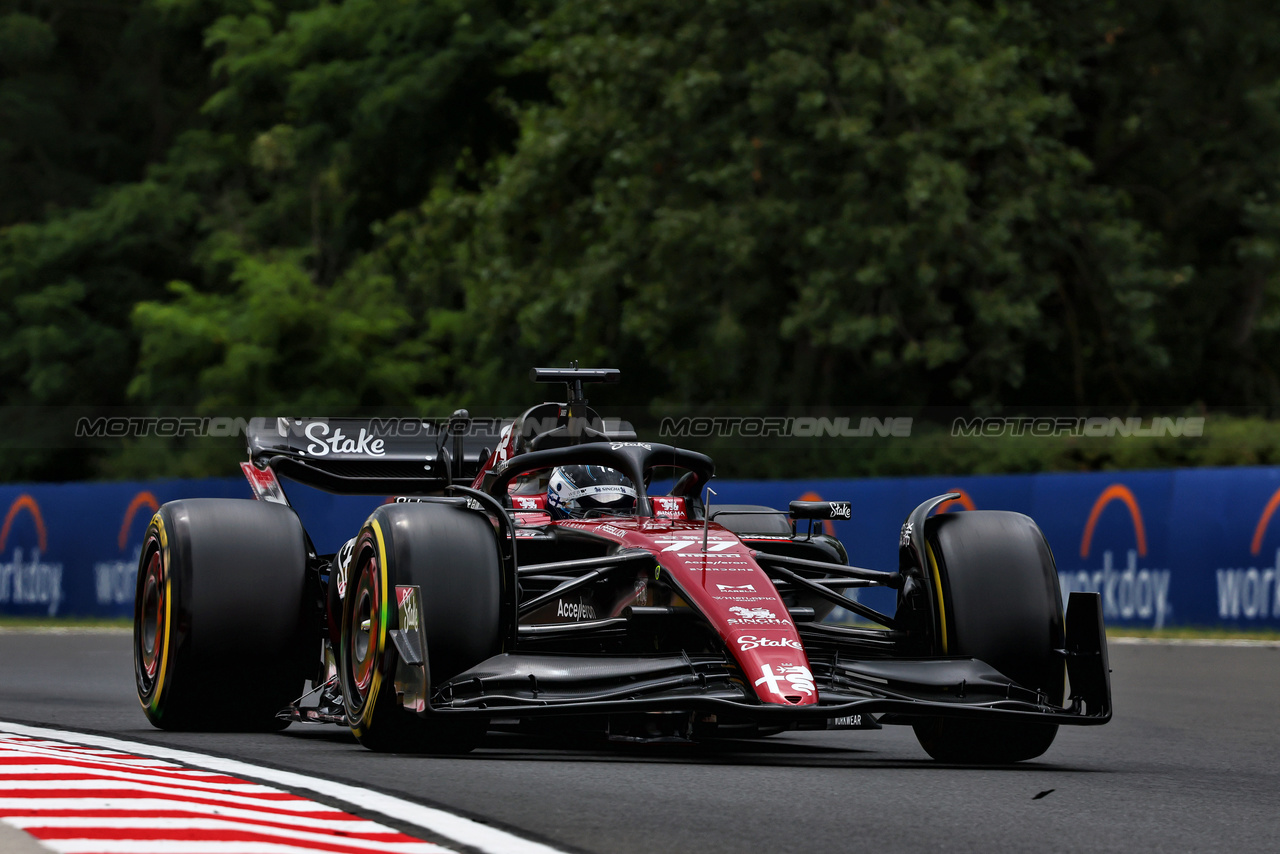 GP UNGHERIA, Valtteri Bottas (FIN) Alfa Romeo F1 Team C43.

21.07.2023. Formula 1 World Championship, Rd 12, Hungarian Grand Prix, Budapest, Hungary, Practice Day.

- www.xpbimages.com, EMail: requests@xpbimages.com © Copyright: Charniaux / XPB Images