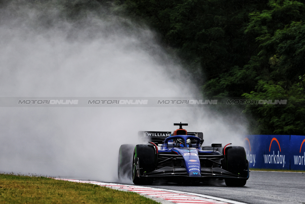 GP UNGHERIA, Alexander Albon (THA) Williams Racing FW45.

21.07.2023. Formula 1 World Championship, Rd 12, Hungarian Grand Prix, Budapest, Hungary, Practice Day.

- www.xpbimages.com, EMail: requests@xpbimages.com © Copyright: Charniaux / XPB Images